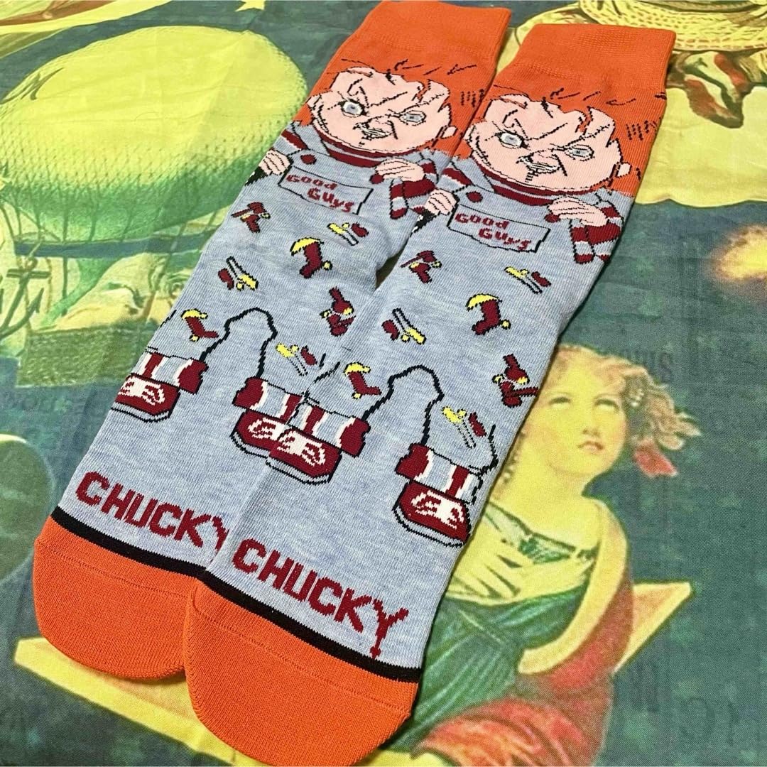 Amazon.co.jp: CHILD'S PLAY チャッキー 靴下 CHUCKY チャイルドプレイ